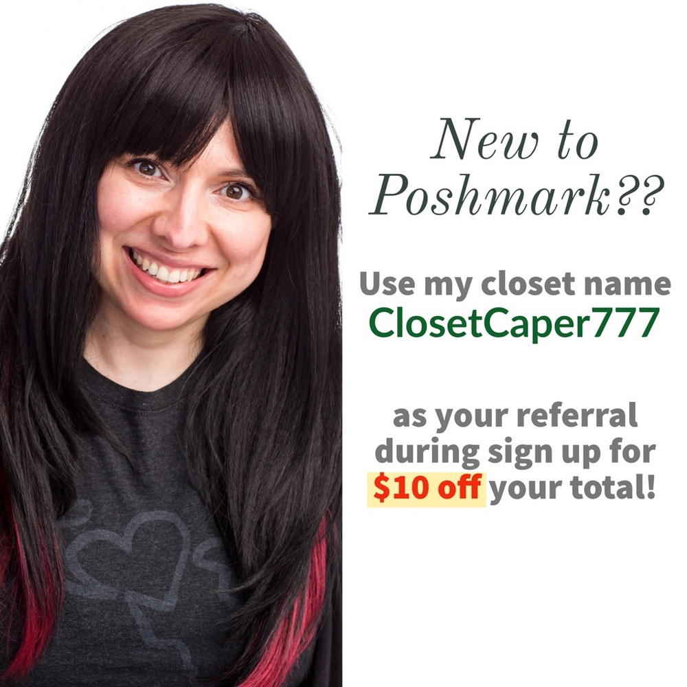 New to Poshmark?? Use closet name — ClosetCaper777 — during sign up for $10 off!